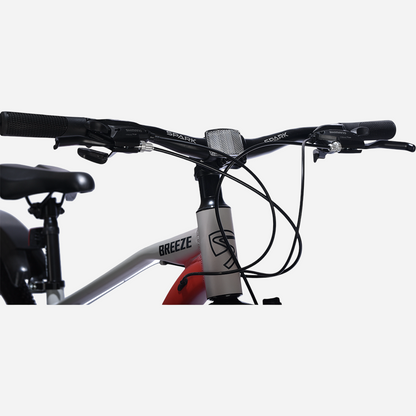 Spark BREEZE 29" — кермо SHIMANO EF51, манетки та рефлектор, вид збоку
