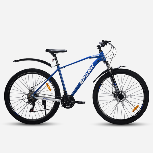 Гірський велосипед Spark BREEZE 29" алюмінієва рама 19", синій, вид збоку