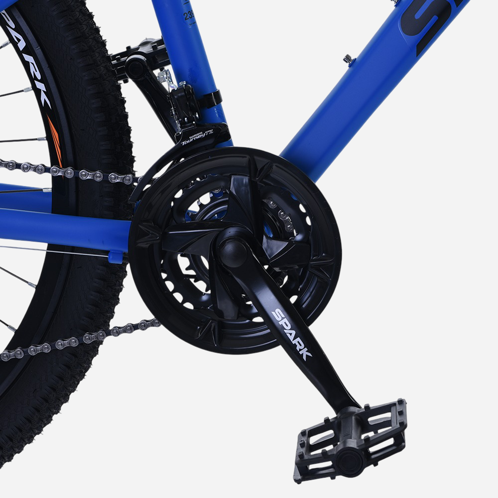 Spark FIELD 26" — система шатунів Shimano Tourney, тройна зірка, пластикова педаль MTB