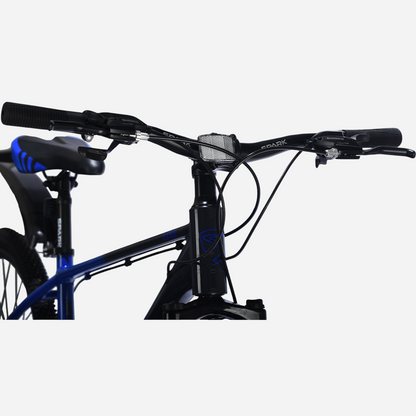 Кермо велосипеда Spark LINE 27.5" з манетками SHIMANO та світловідбивачем, синьо-чорний