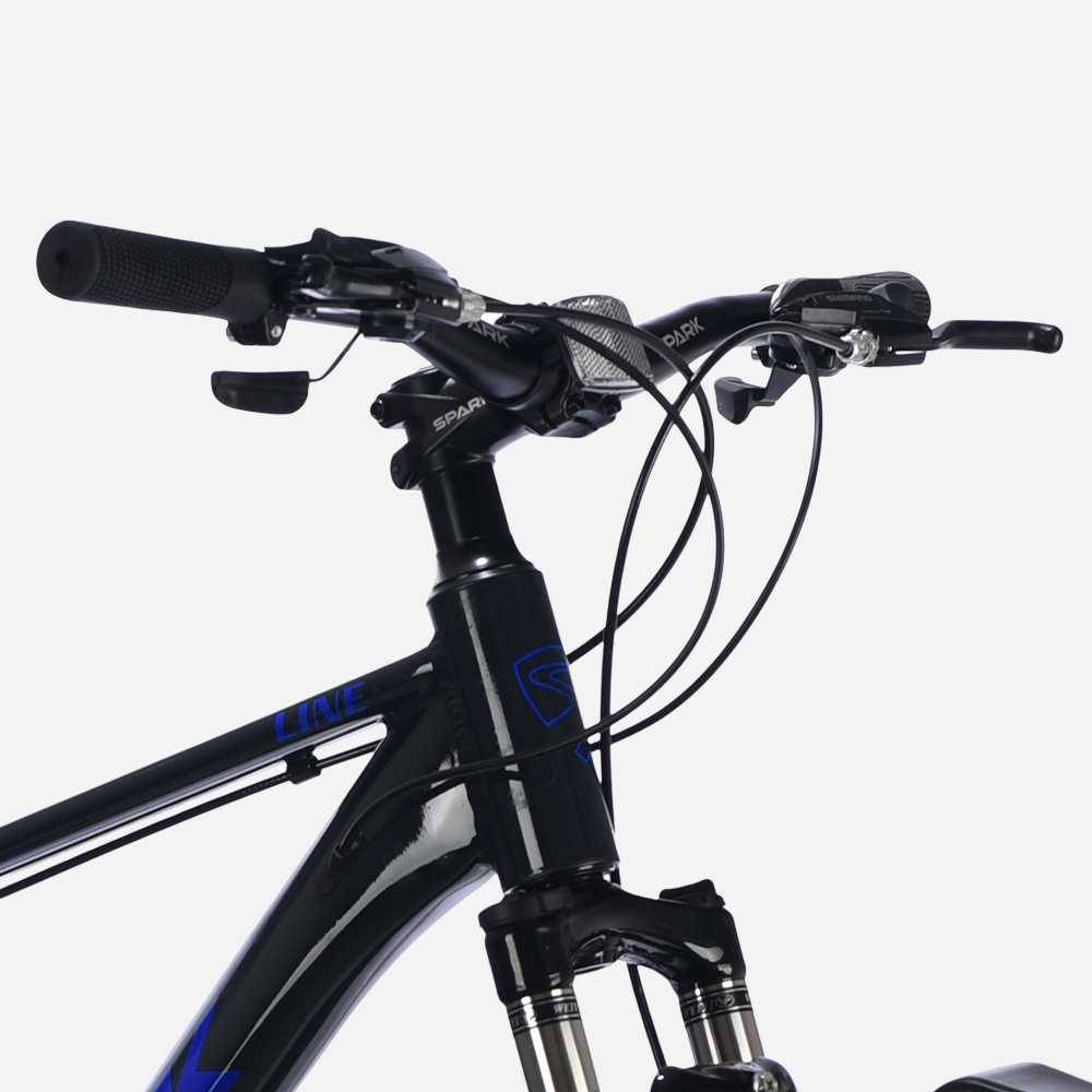 Амортизаційна вилка та кермо Spark LINE 27.5", манетки SHIMANO, темно-синя рама