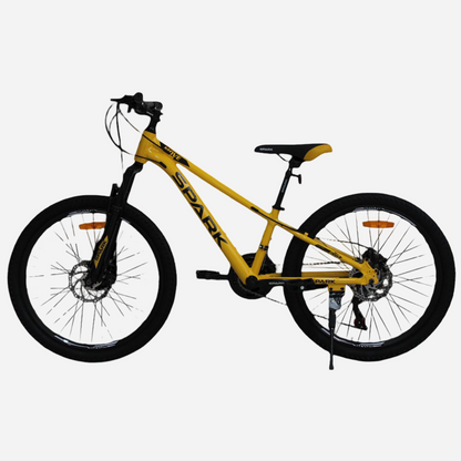 Гірський велосипед Spark MOVE 24" вид зліва, трансмісія SHIMANO 21 швидкість та підніжка