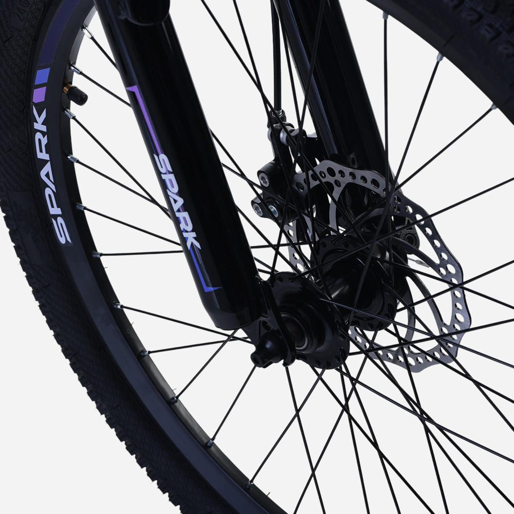 Spark NEO 24" — подвійний алюмінієвий обід Spark, дисковий ротор 160 мм, покришка 24×2.35