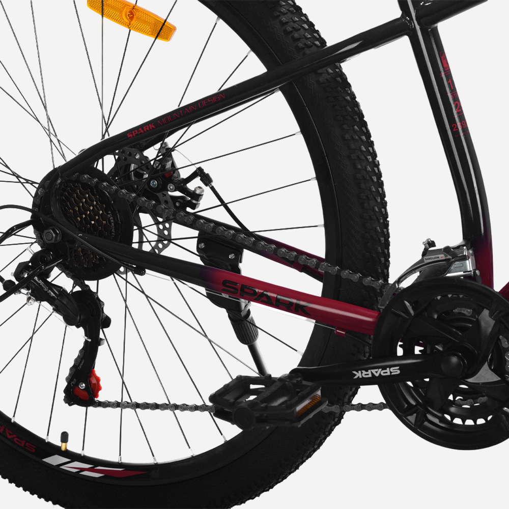 Трансмісія Shimano та дискове гальмо заднього колеса Spark NOVA 29" MTB