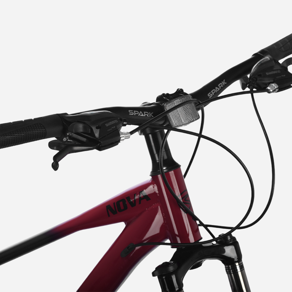 Кермо Spark та манетки Shimano гірського велосипеда Spark NOVA 29" сталева рама 17"