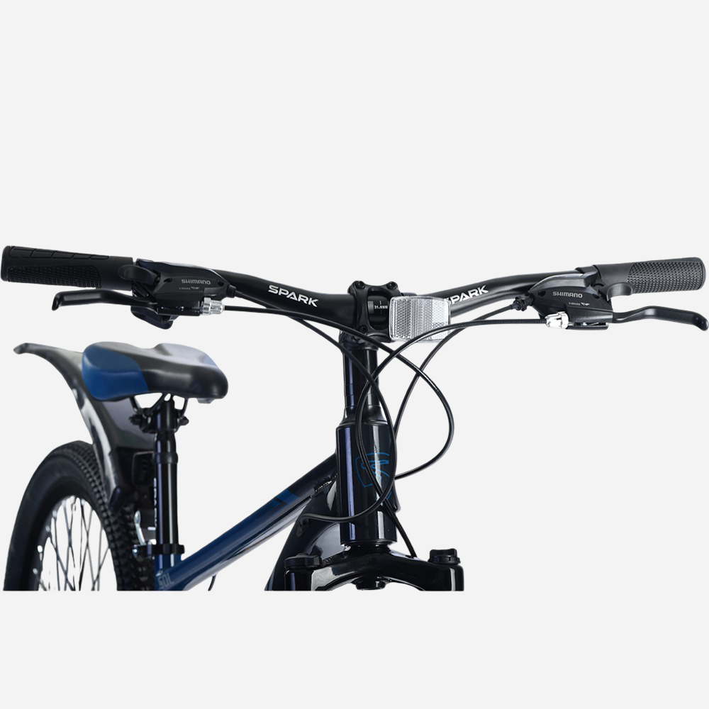 Spark SOL 26" — кермо Spark, манетки та гальмівні ручки Shimano EF51, передній світловідбивач