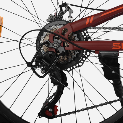 Spark SURF 24" — задній перемикач Shimano TZ500, захист перемикача та дисковий гальмо