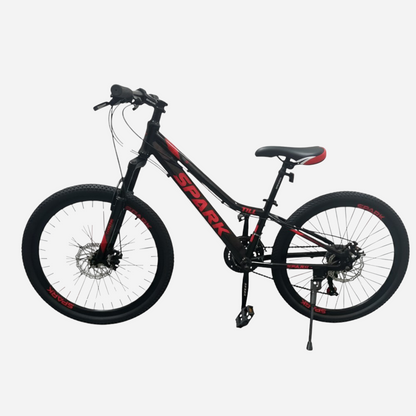 Гірський велосипед Spark TILL 24" вид зліва, трансмісія 21 швидкість та дискові гальма