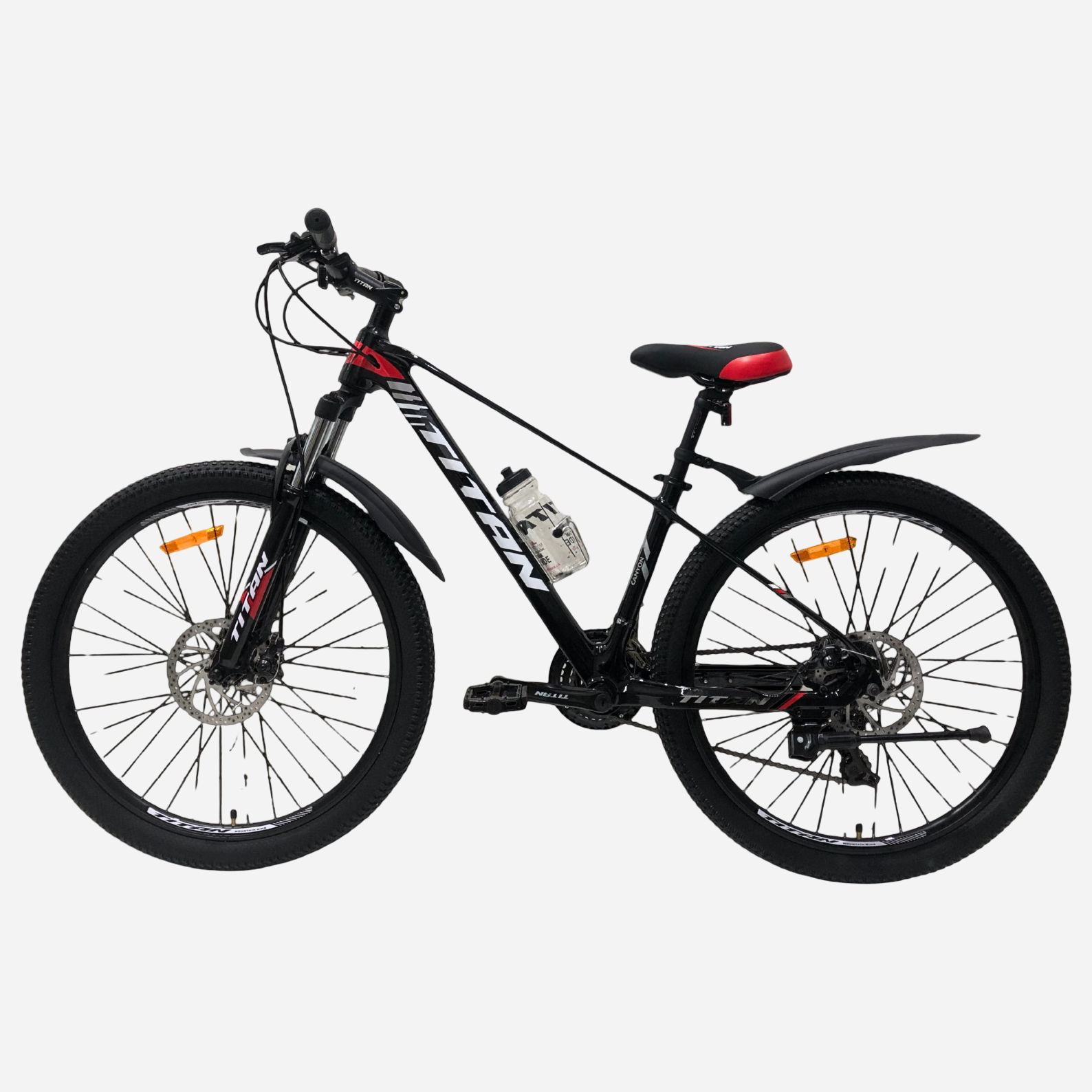 Titan Canyon 27.5" MTB хардтейл, Shimano 21 швидкість, дискові гальма, вид зліва