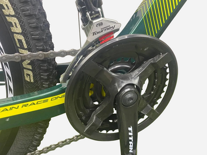 Система шатунів Titan 3x та передній перемикач Shimano Tourney, Titan Shadow 26" 15.5"