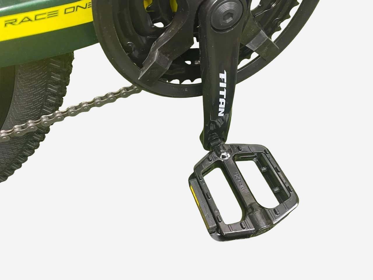 Платформна педаль та шатун Titan, ланцюг KMC, Titan Shadow 26" MTB хардтейл