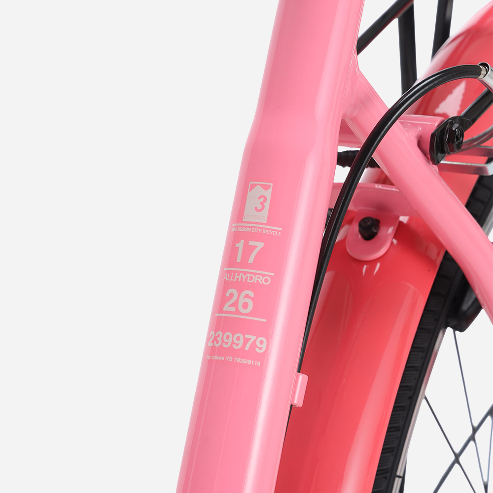 Рама SPARK CITY CELINE 26" 17" рожева — маркування розміру рами та артикул 239979