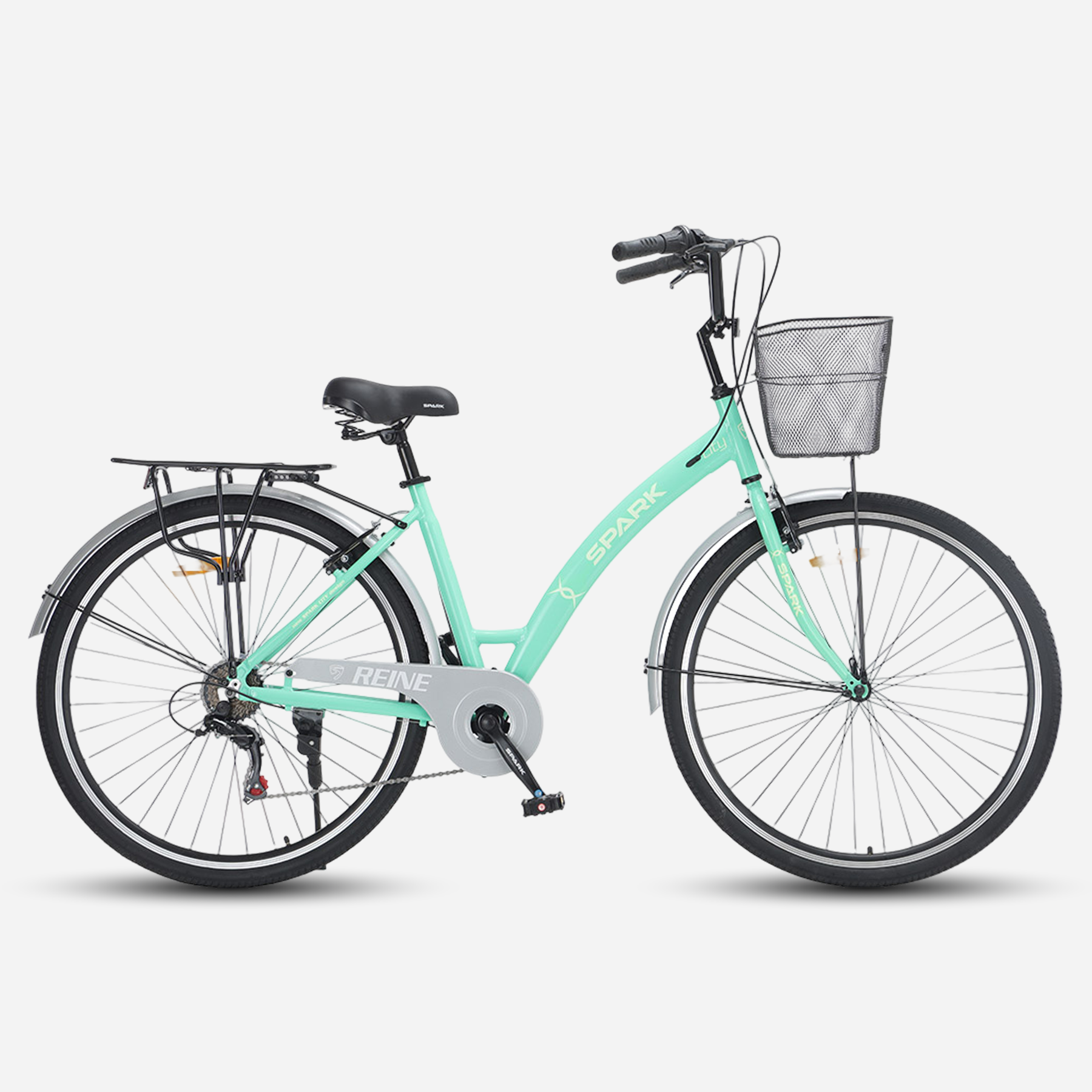 Міський велосипед SPARK CITY REINE 28" м'ятний — вид справа
