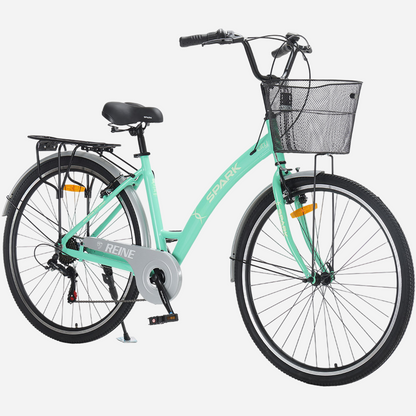 SPARK CITY REINE 28" алюмінієва рама 18" — вид справа з багажником