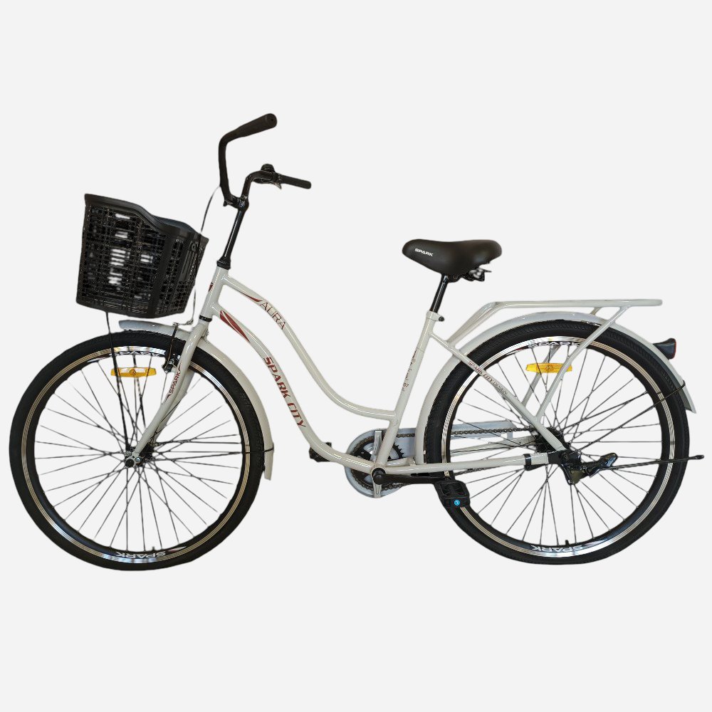 Міський велосипед SPARK CITY AURA 26", стальна рама 17", кошик