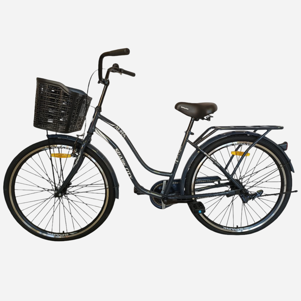 Міський велосипед SPARK CITY AURA 26", стальна рама 17", кошик