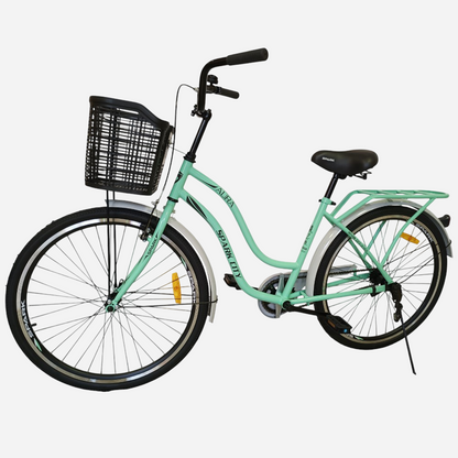 Міський велосипед SPARK CITY AURA 26", стальна рама 17", кошик