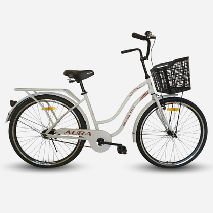 Міський велосипед SPARK CITY AURA 26", стальна рама 17", кошик