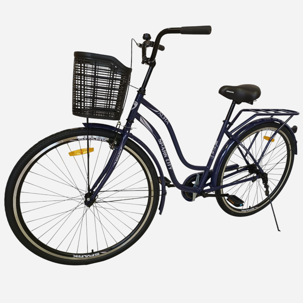 Міський велосипед SPARK CITY AURA 28", стальна рама 18", кошик