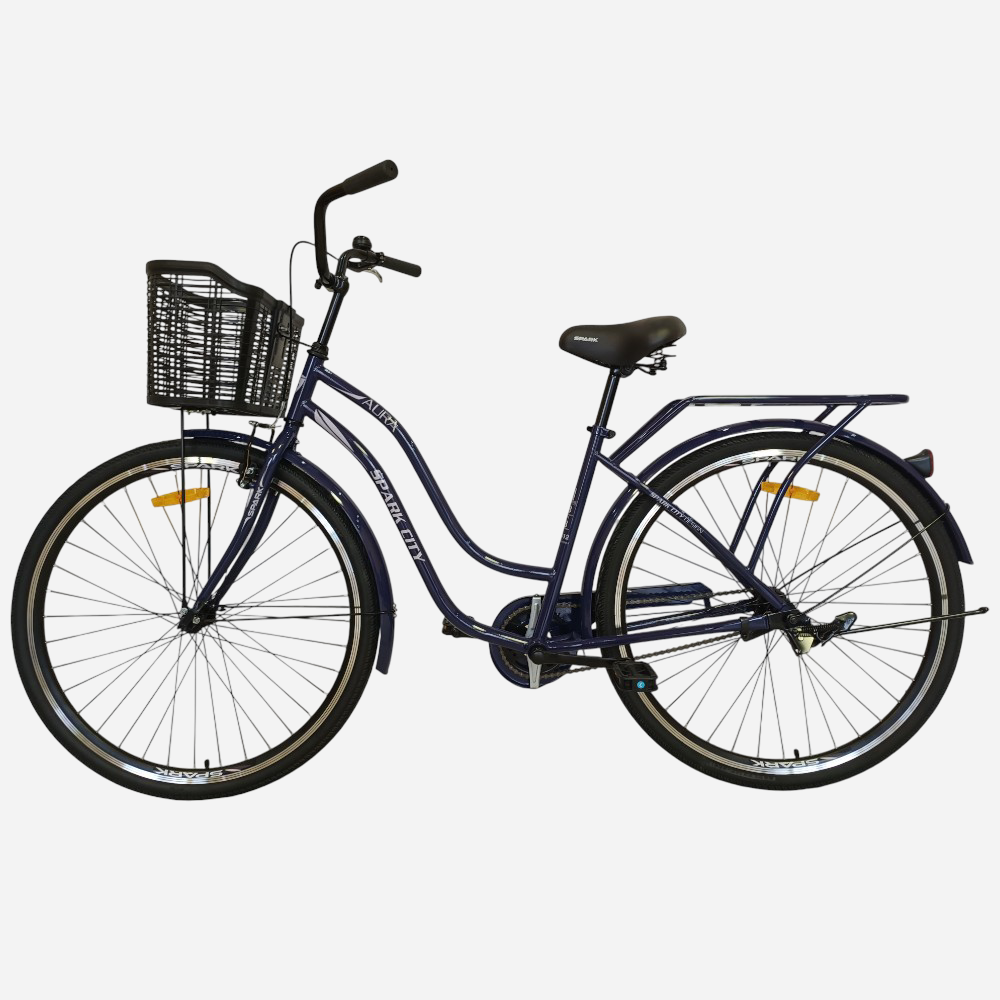 Міський велосипед SPARK CITY AURA 28", стальна рама 18", кошик
