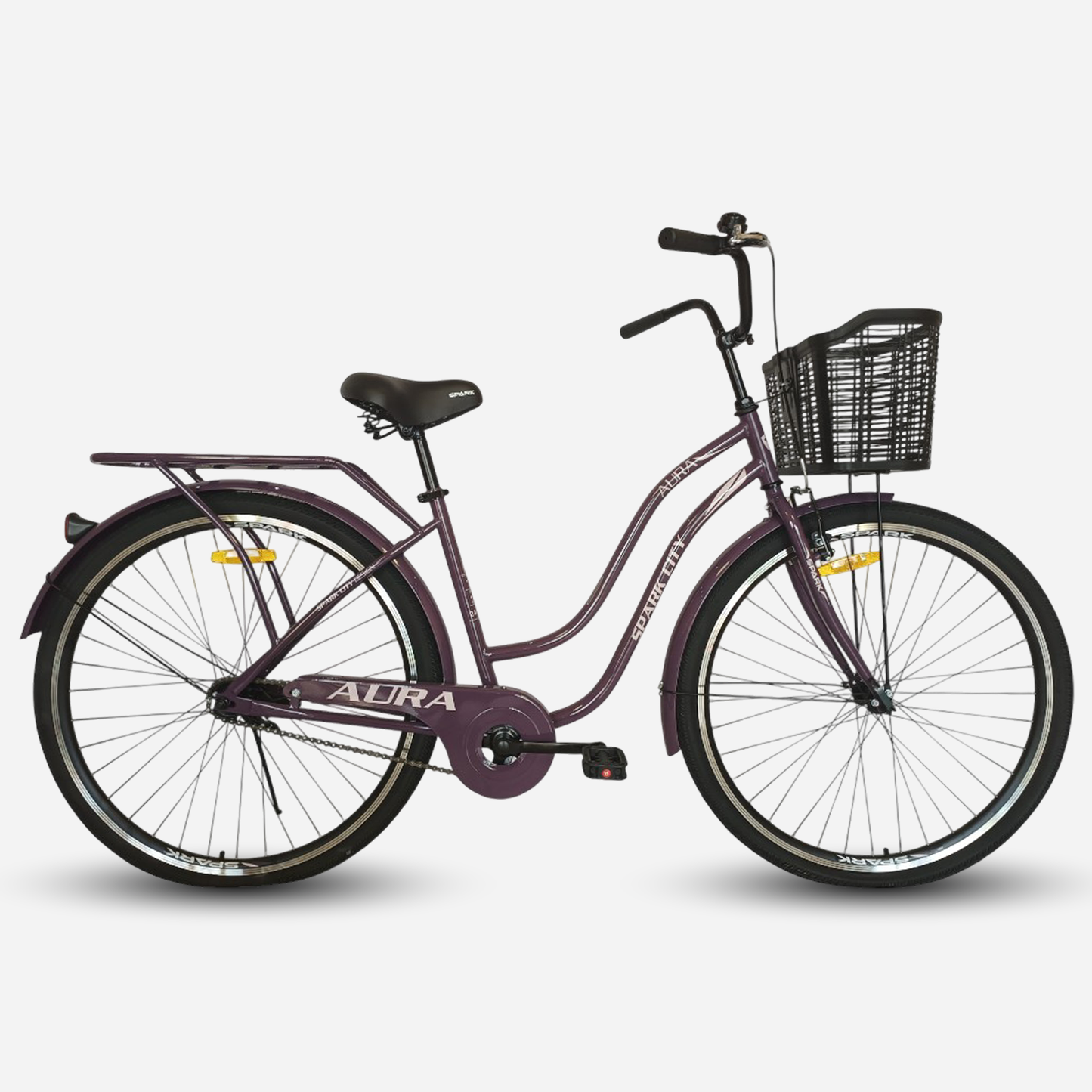Міський велосипед SPARK CITY AURA 28", стальна рама 18", кошик