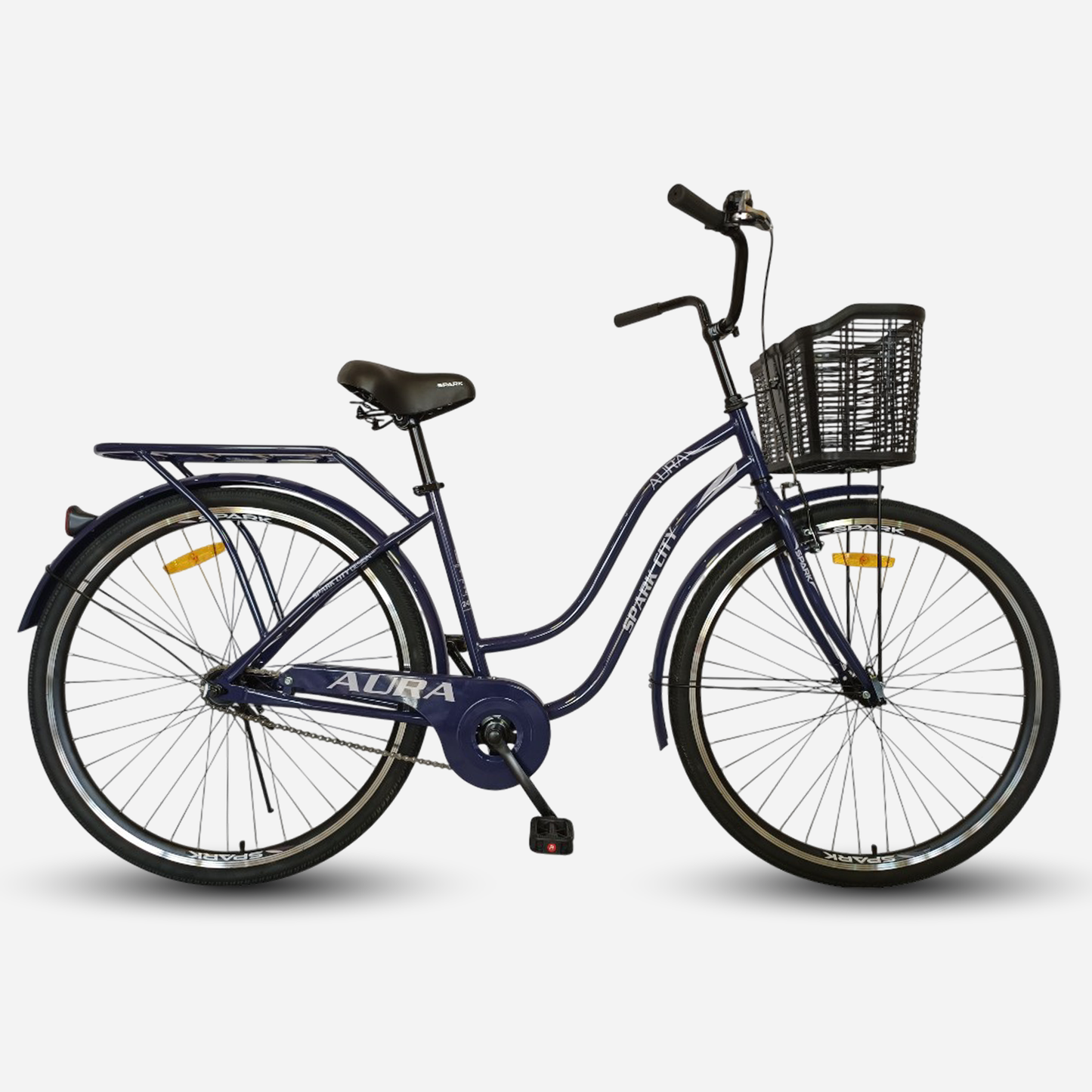 Міський велосипед SPARK CITY AURA 28", стальна рама 18", кошик