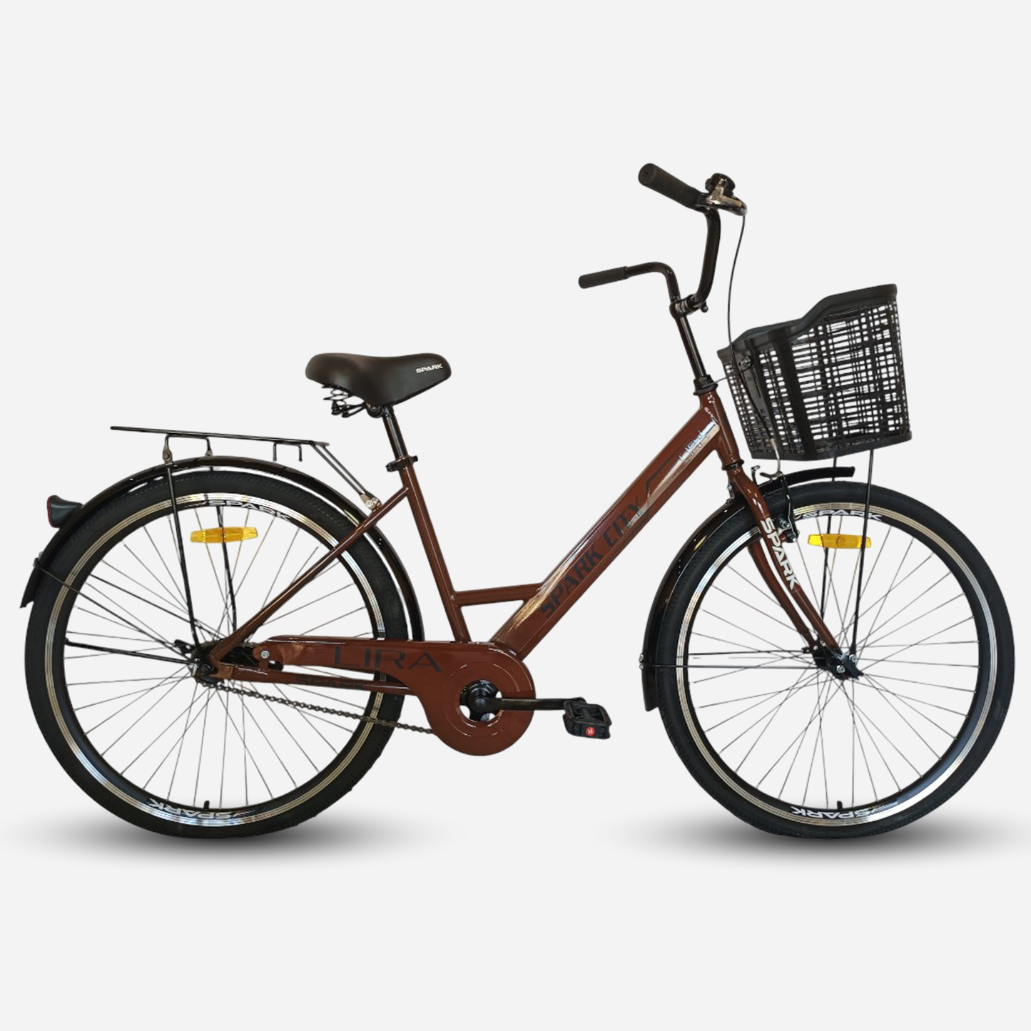 Міський велосипед SPARK CITY LIRA 26", стальна рама 17", кошик
