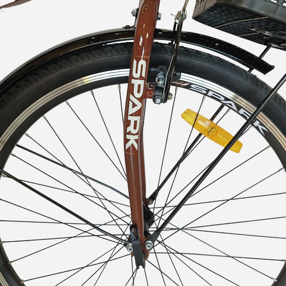 Міський велосипед SPARK CITY LIRA 26", стальна рама 17", кошик