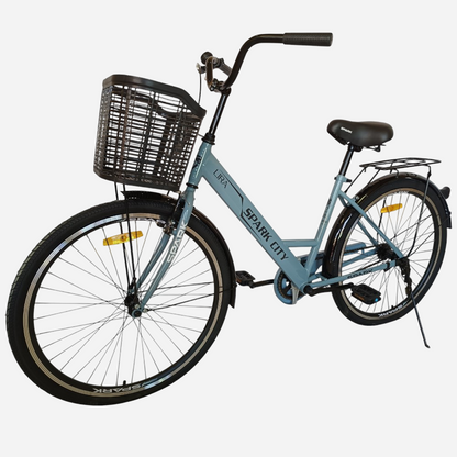 Міський велосипед SPARK CITY LIRA 26", стальна рама 17", кошик