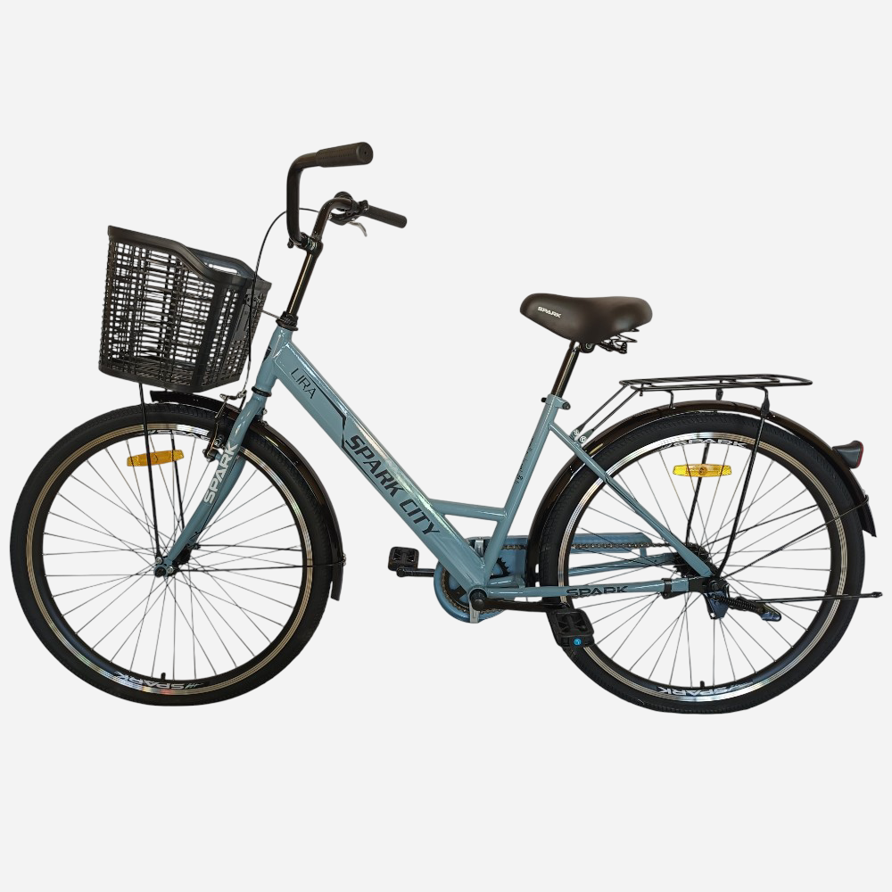 Міський велосипед SPARK CITY LIRA 26", стальна рама 17", кошик