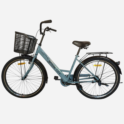 Міський велосипед SPARK CITY LIRA 26", стальна рама 17", кошик