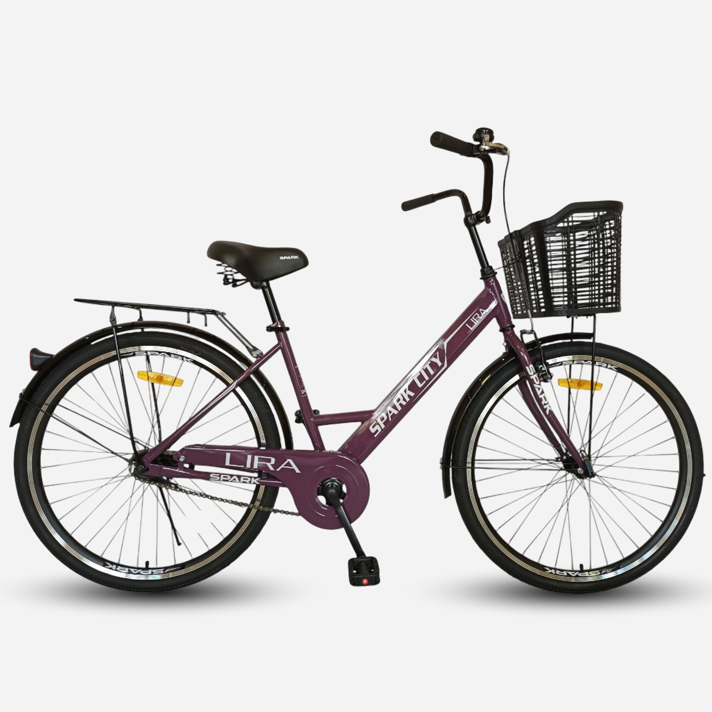 Міський велосипед SPARK CITY LIRA 26", стальна рама 17", кошик