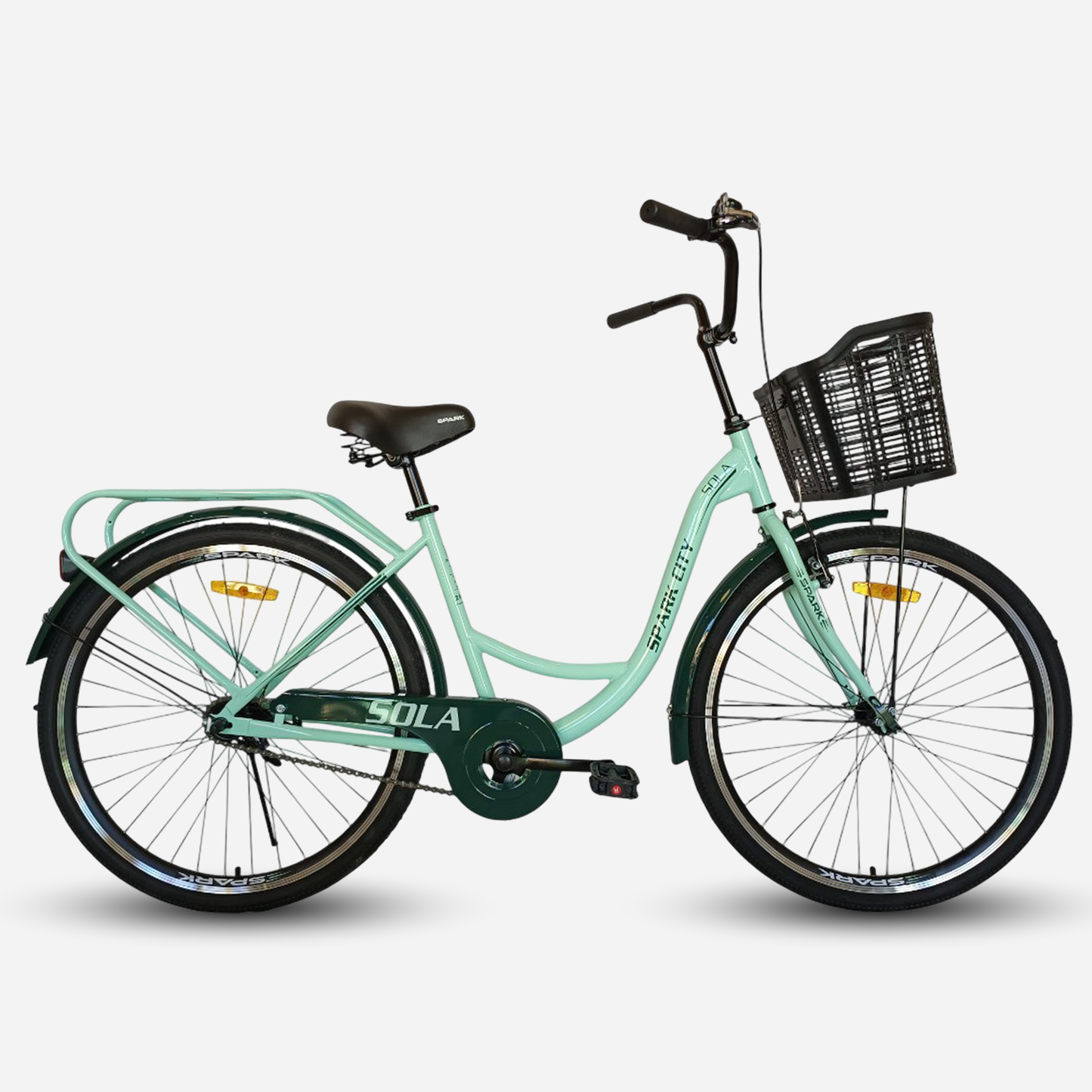 Міський велосипед SPARK CITY SOLA 26", стальна рама 17", кошик