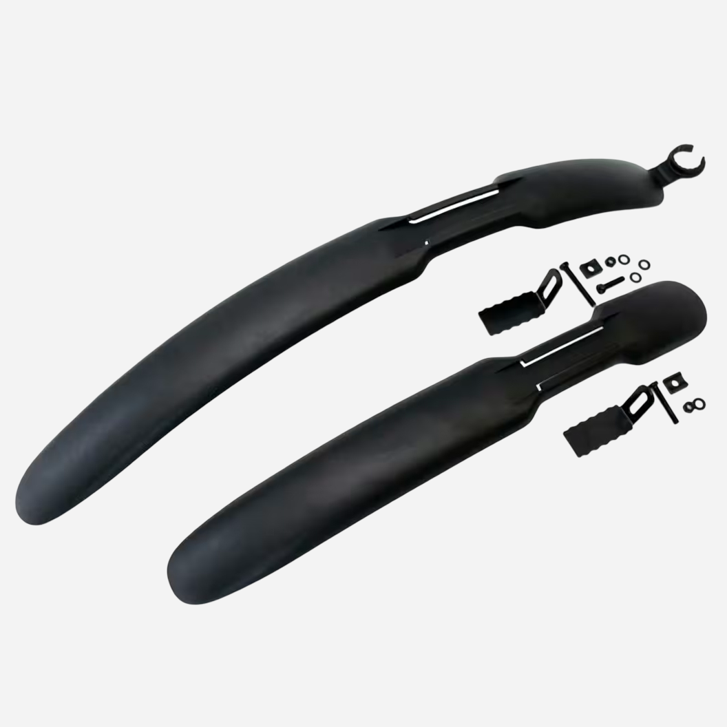 Велокрила BRAVVOS FL-640 комплект 24-28" MTB — переднє та заднє крило з кріпленням, чорний
