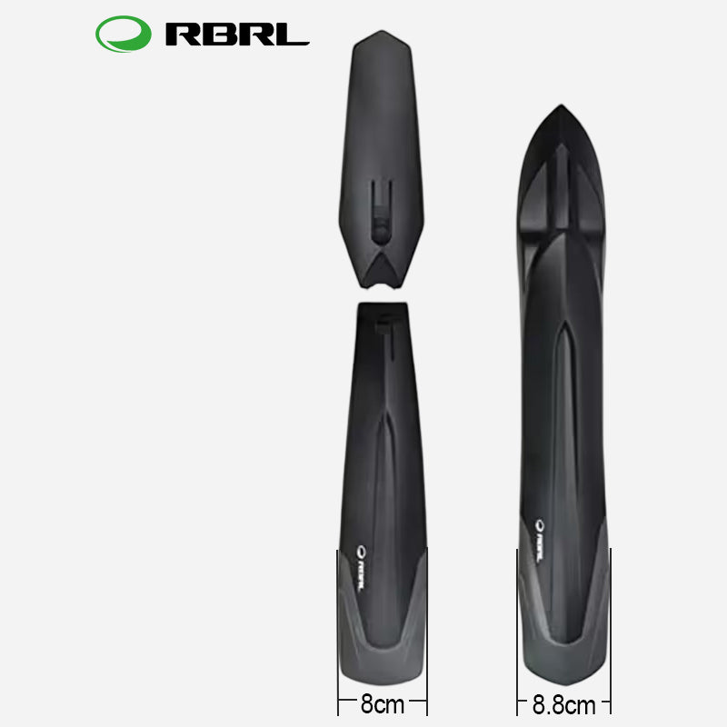 Велокрила RBRL RL-910F/R: ширина переднього 8,8 см, заднього 8 см, вид зверху