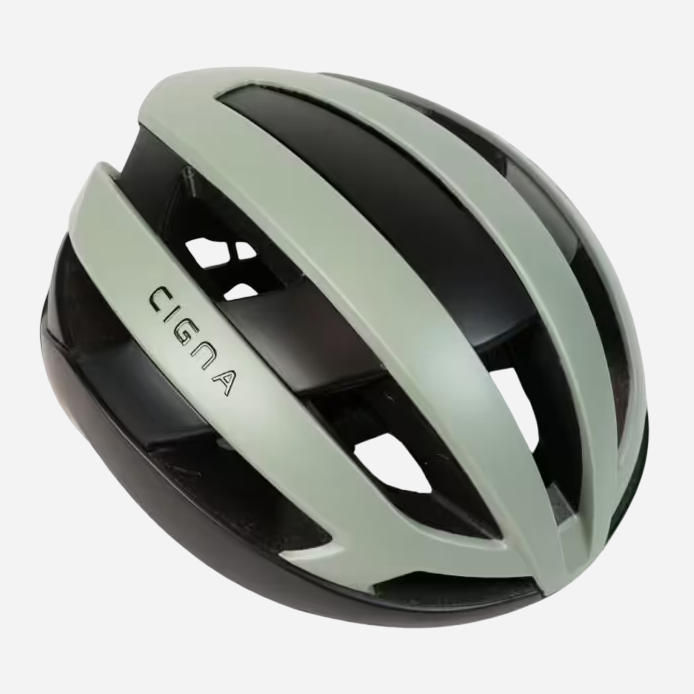 Велосипедний шолом CIGNA CS-32 темно-зелений матовий, вид збоку