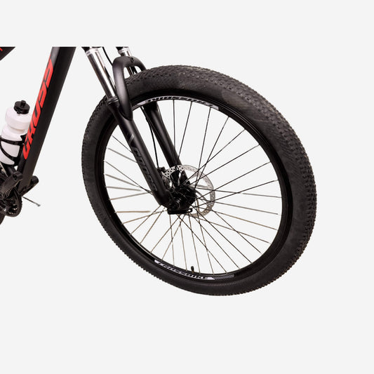 Cross Focus 27.5" — переднє колесо з дисковим гальмом і амортизаційною вилкою