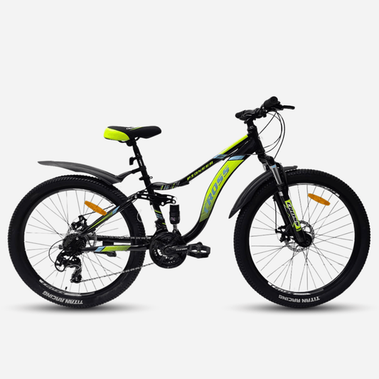 Гірський велосипед двопідвіс Cross Pioneer 26" сталева рама 14"