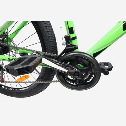 Cross Hunter 24" — система шатунів Shimano 21 швидкість, педалі та ланцюг