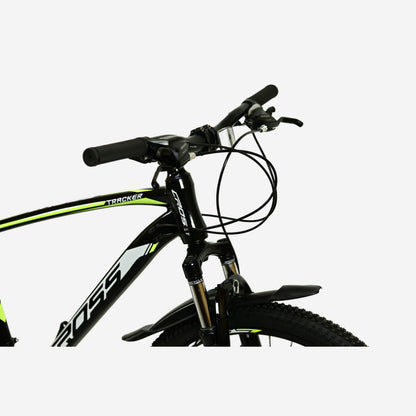 CrossBike Tracker 26" — кермо Shimano ST-EF500 та амортизаційна вилка, вид спереду
