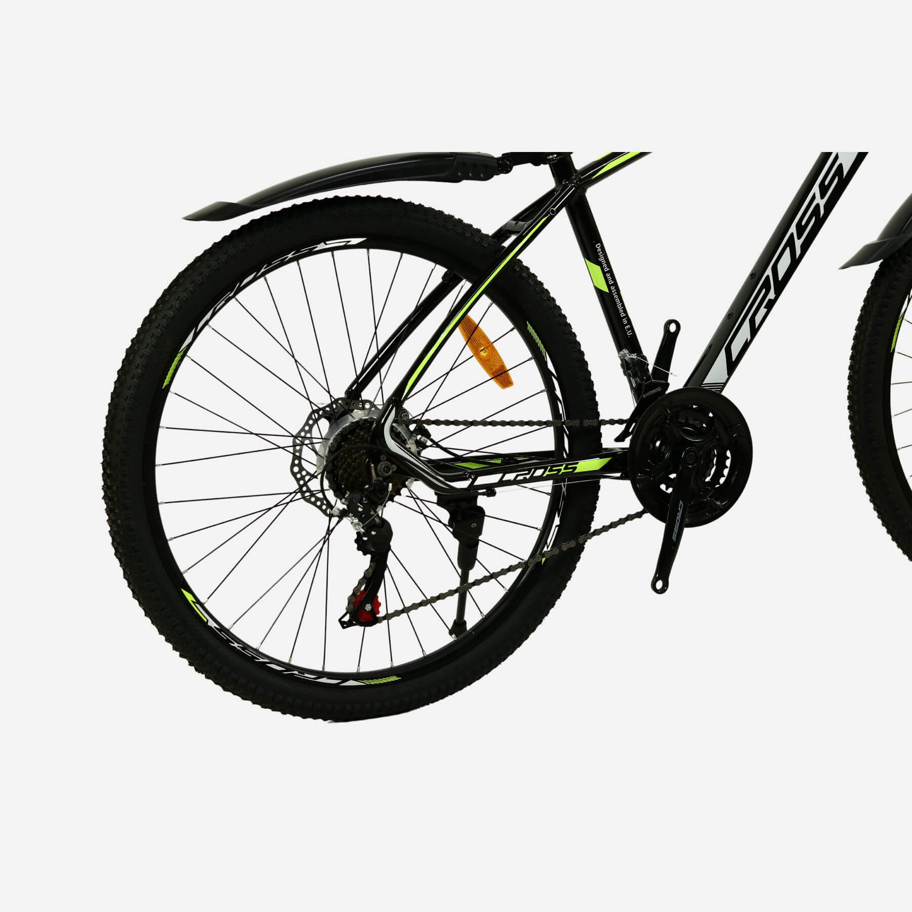 CrossBike Tracker 26" — дискові гальма 160 мм та перемикач Shimano, заднє колесо