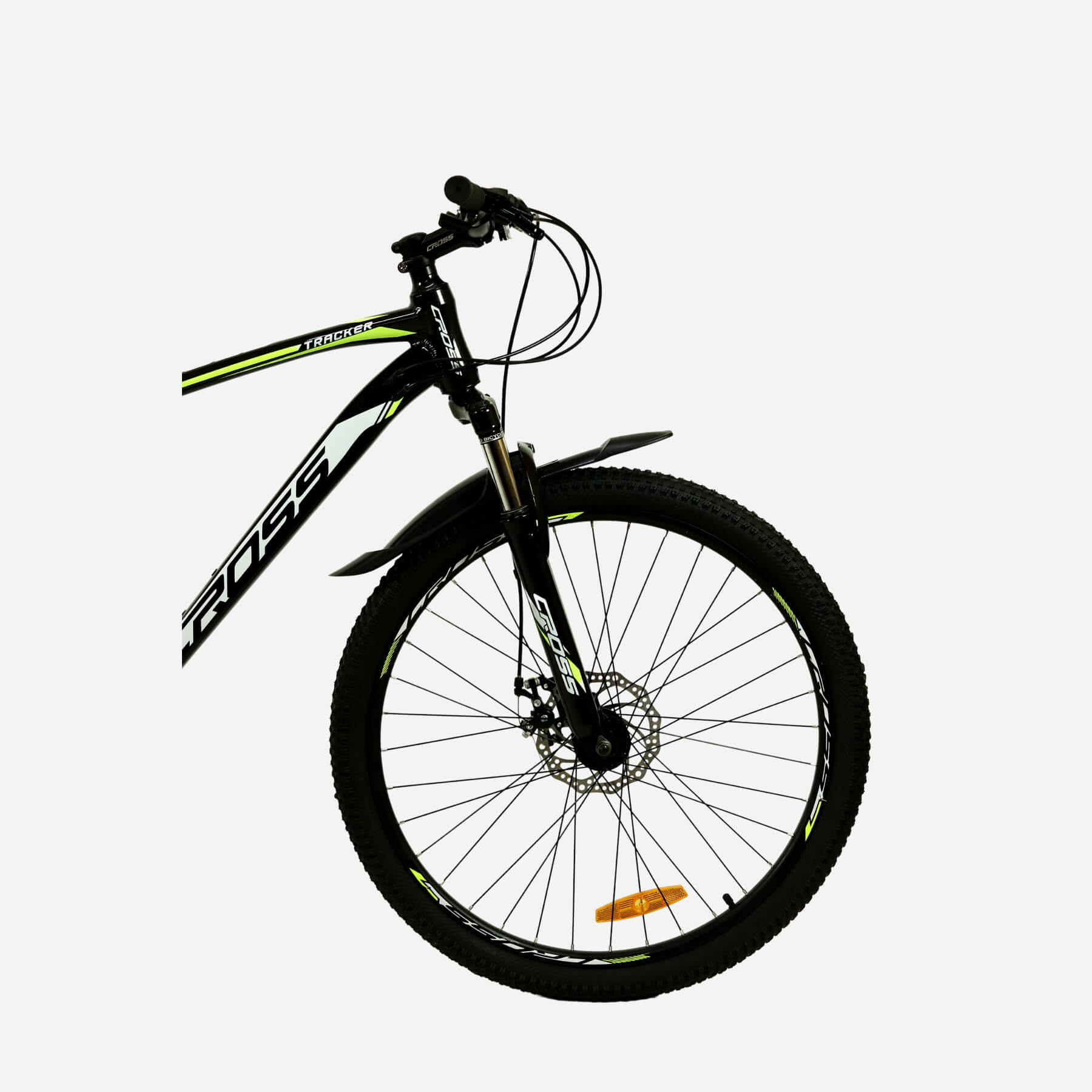 CrossBike Tracker 26" — переднє колесо 26" з дисковим гальмом та амортизаційною вилкою