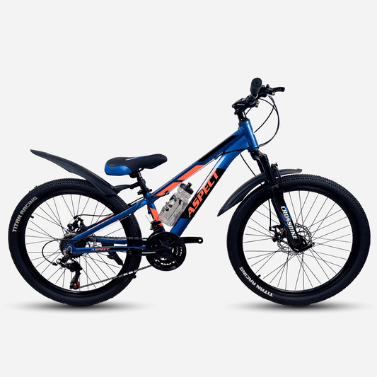 Гірський велосипед CrossBike Aspect 26" синій, рама 13", вид збоку