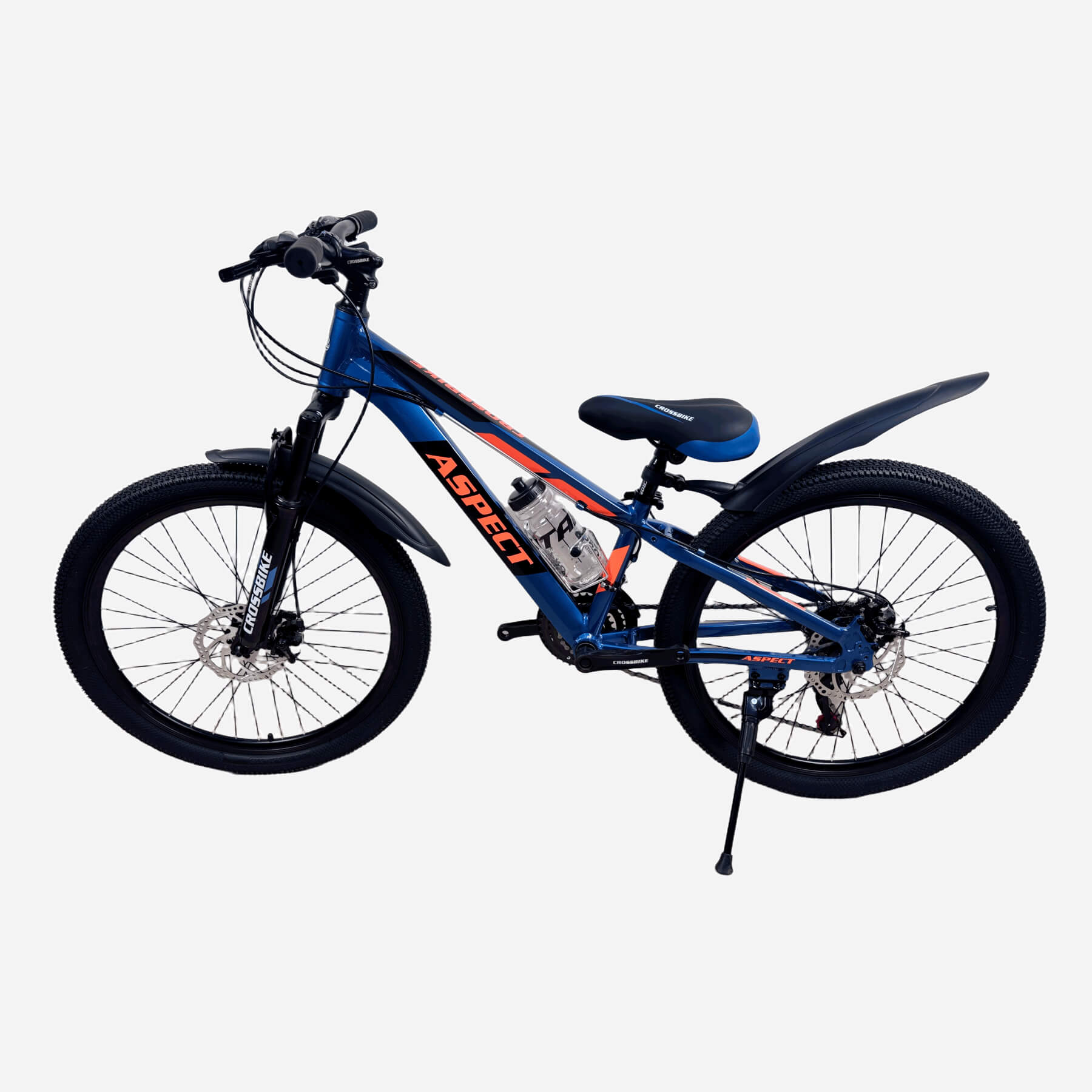 CrossBike Aspect 26" синій — вид зліва, підніжка