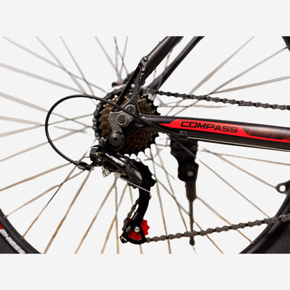 Задній перемикач Shimano RD-TZ500 та касета велосипеда CrossBike Compass 29"