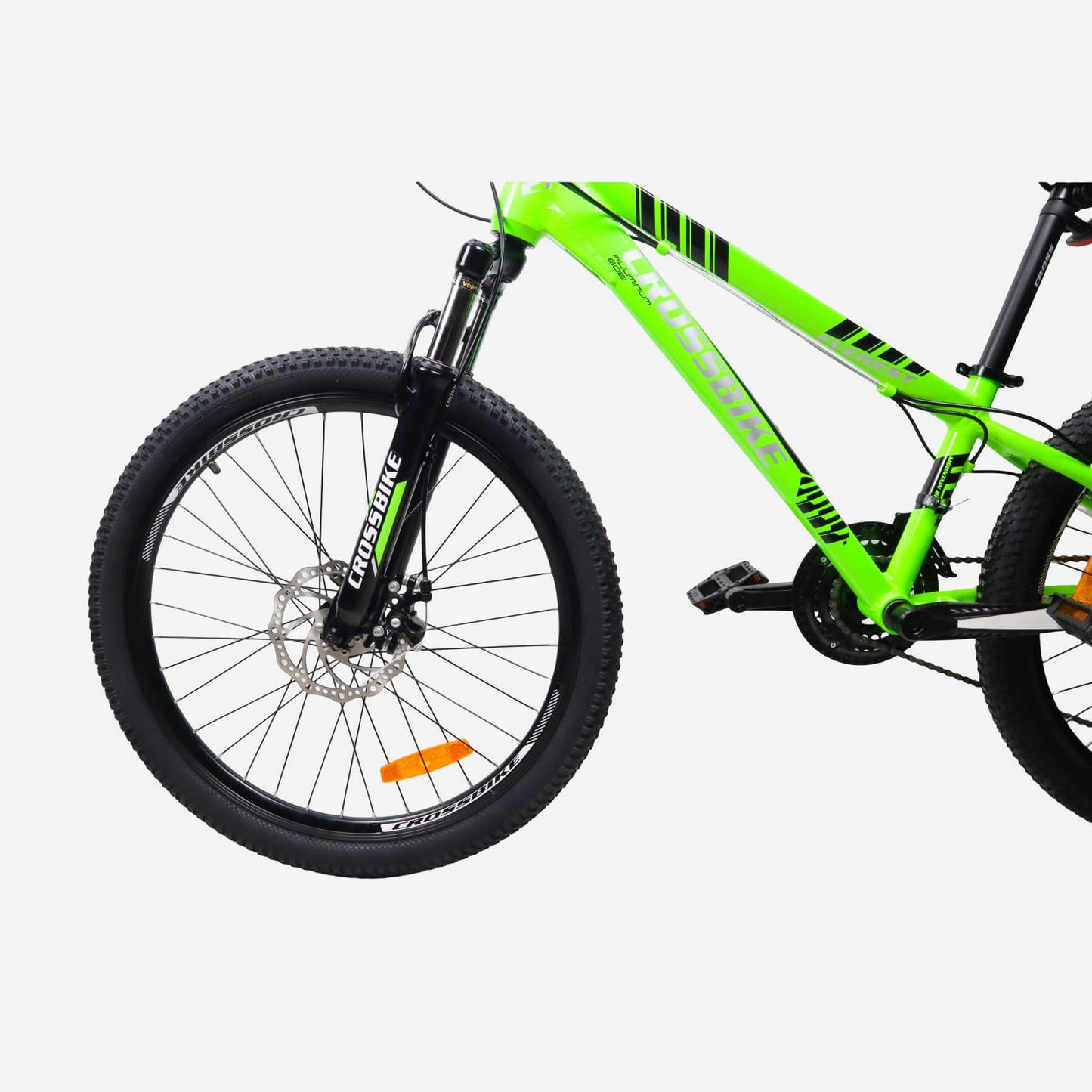 Переднє колесо 24" з дисковим гальмом та амортизаційною вилкою CrossBike Everest