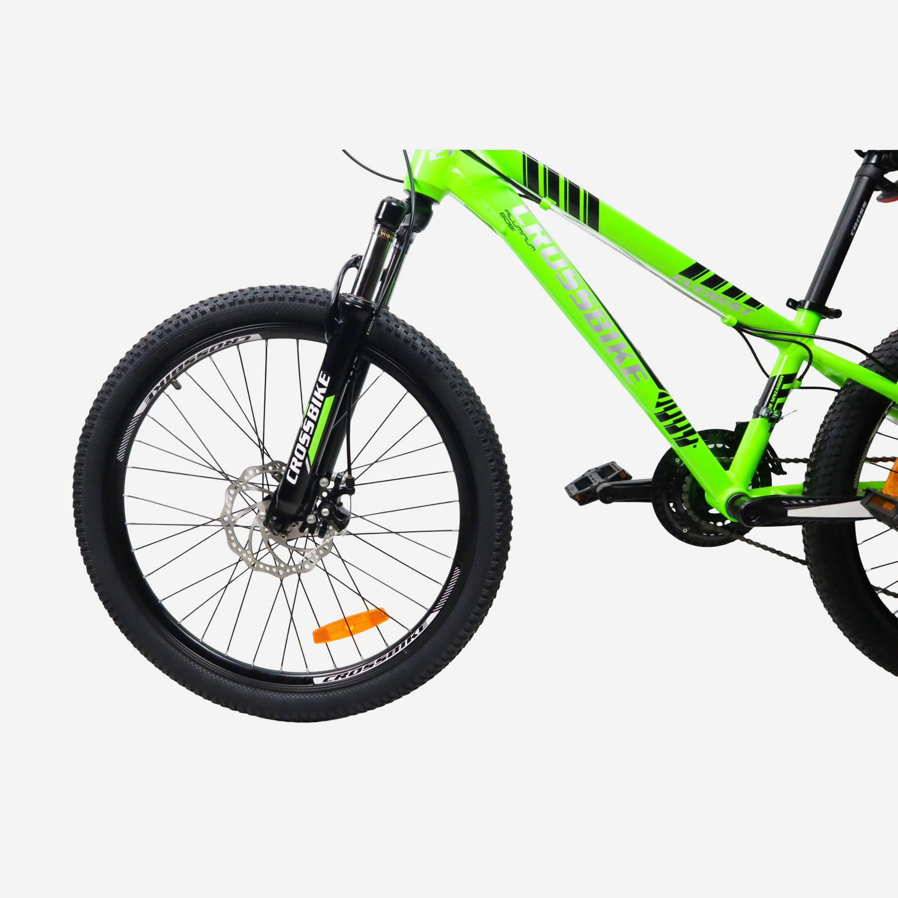 Переднє колесо 24" з дисковим гальмом та амортизаційною вилкою CrossBike Everest