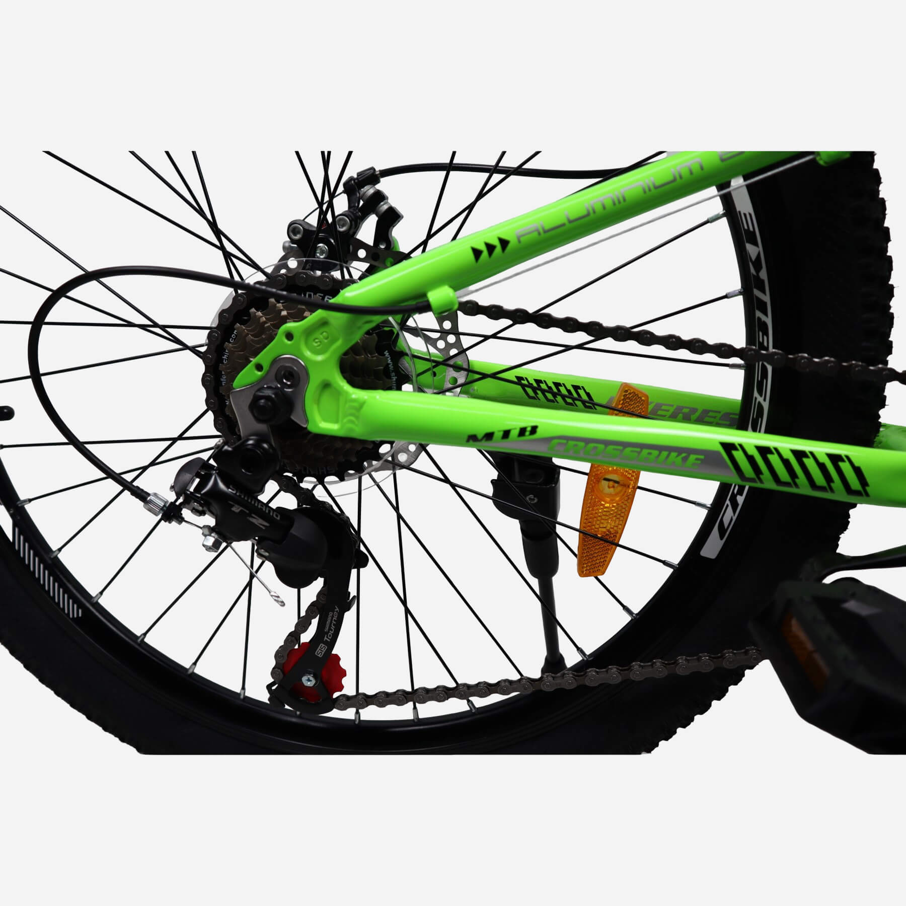 Задній перемикач Shimano TZ50 та касета 7 швидкостей CrossBike Everest 24"