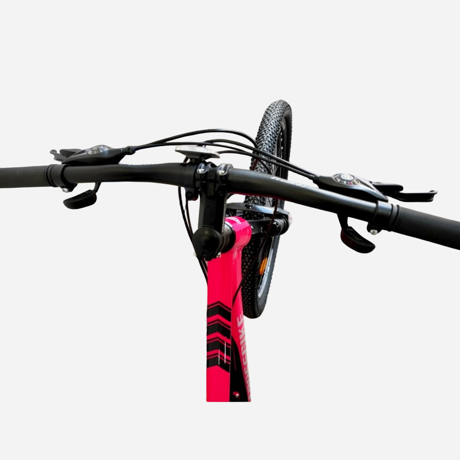 CrossBike Everest 26" — кермо з манетками Shimano ST-EF51 та гальмівними ручками, вигляд зверху