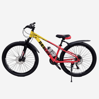 Гірський велосипед CrossBike Roblox 26" жовто-червоний, вид зліва